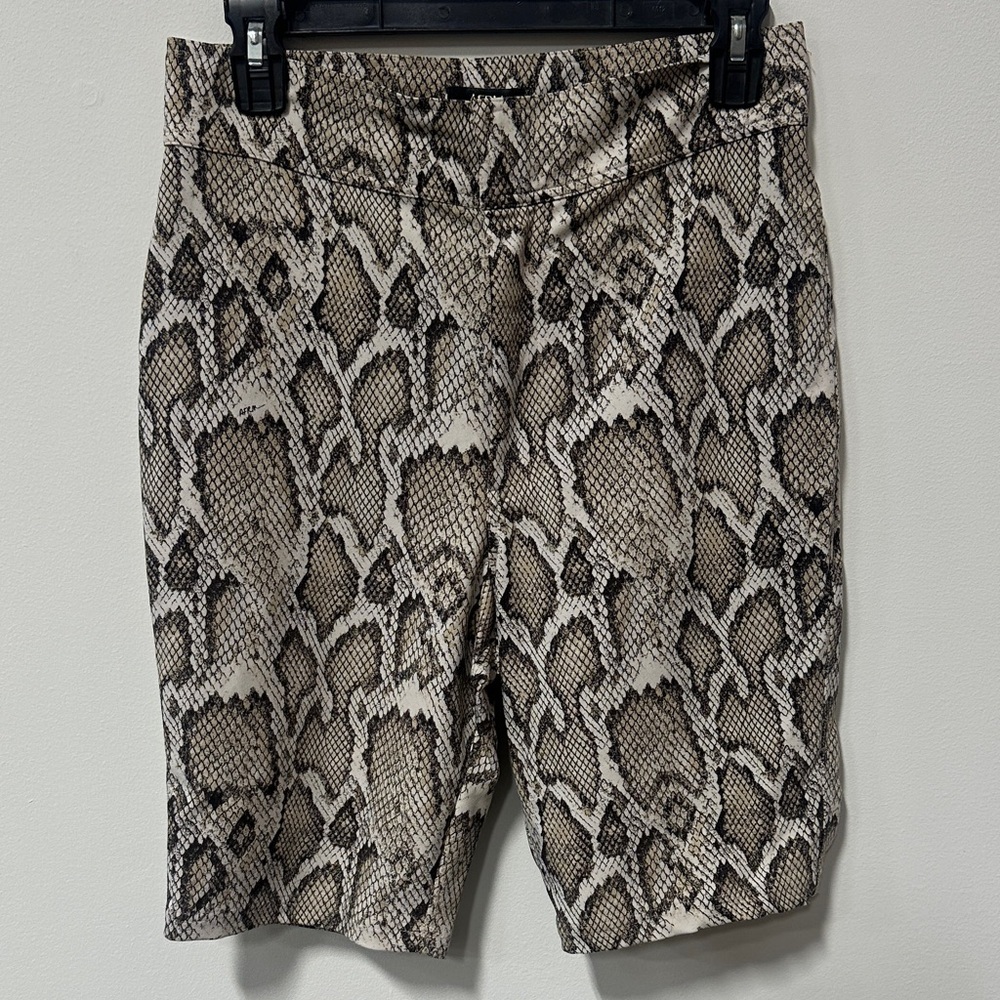 AFRM Callon Python Snake Print High Waist Fall Shorts Sz Small